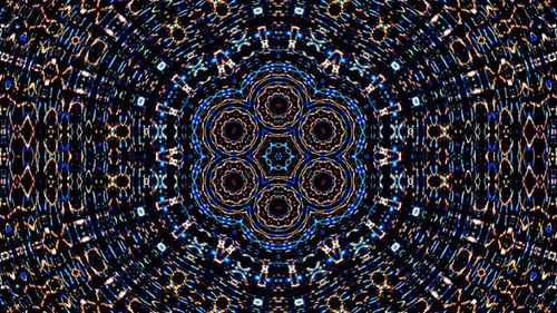 Lumière abstraite brillante gouvernant la polychromie, kaléidoscope