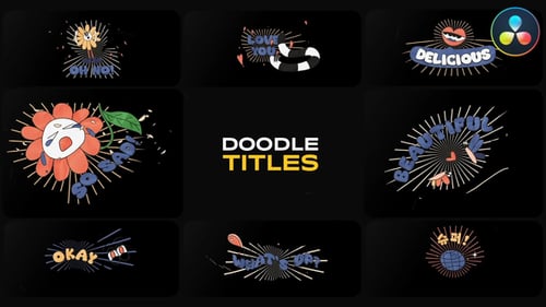 Vintage Comic Titles for DaVinci Resolve