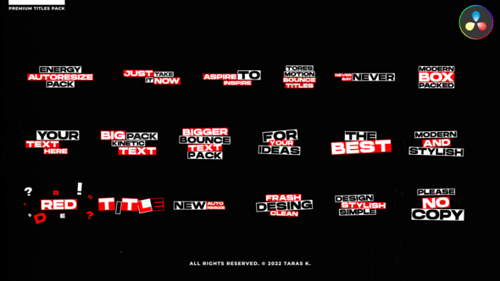 Kinetic Bounce Titles \ DR