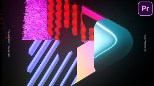 Vibrant Dynamic Logo Reveal with Abstract Neon Style