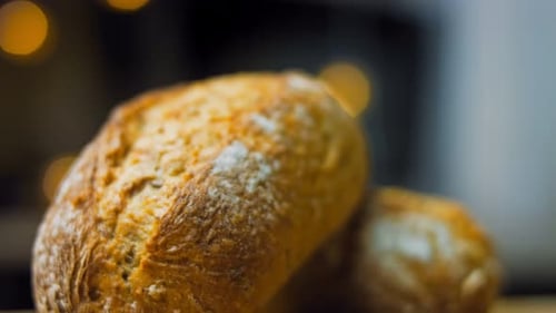 Two Loaves of Freshly Baked Bread