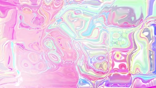Holographic Abstract Fluid Motion Graphic Background