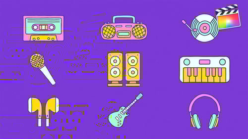 Hand Drawn Music Elements | FCP