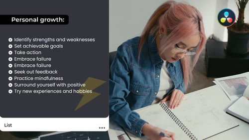 Barra deslizante con casilla de verificación para DaVinci Resolve