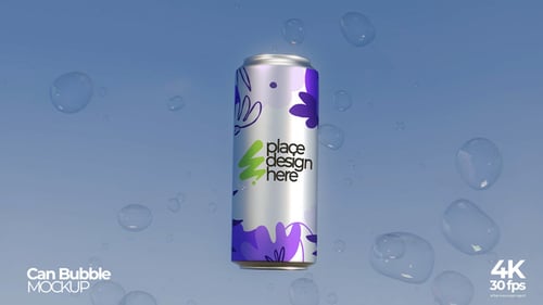 Can Bubble Mockup