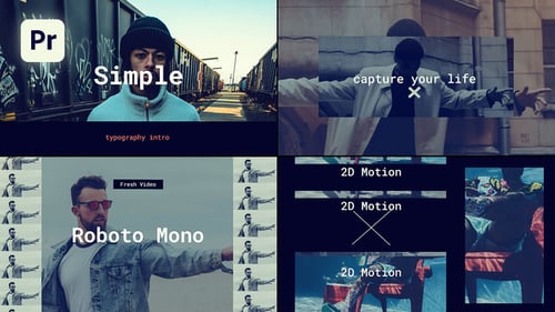 Dynamic Glitch Typography Opener with Modern Text Reveals