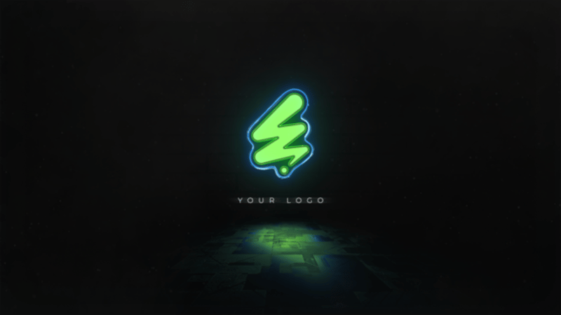 Neon Logo Reveal with Rain Effect, Logo Stings ft. neon logo & rain ...