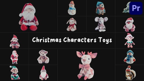 Christmas Characters Toys for Premiere Pro
