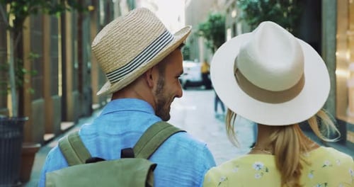 Couple having fun in the city