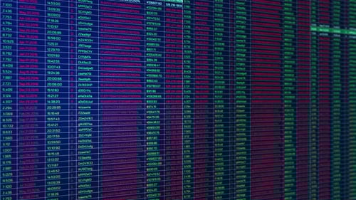 Digitale Börsenwerte, Tabellen, Ticker, Unternehmensindizes entwickeln sich weiter