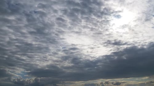 Clouds Move Smoothly in the Blue Sky