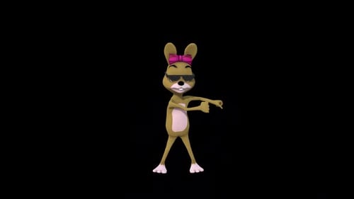 Cartoon Mrs.Rabbitt Dance 4