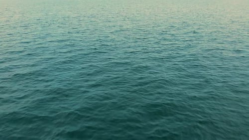 4K aerial drone view of beautiful sea waves, Flight over sea.