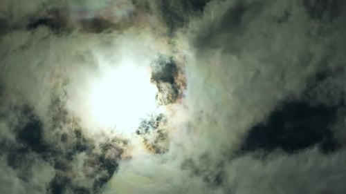 Dramatic Clouds with Sunlight Time Lapse