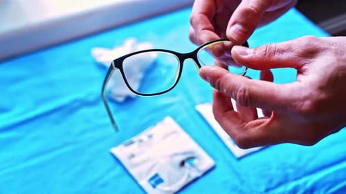 Assembling Clear Lenses into Eye Glasses