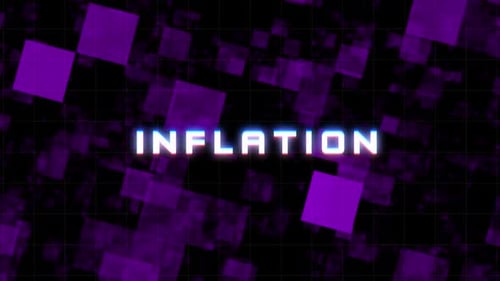 Inflation Glitch Text Animation