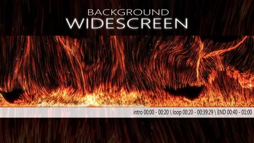 Flowing Fiery Energy Particle Background Animation Loop