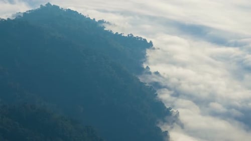 Mountain And Fog Nature Landscape