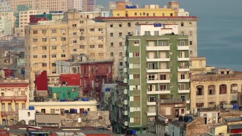 Skyline of Havana, Cuba with buildings