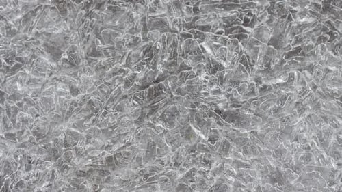 Close Up of Broken Ice Crystals
