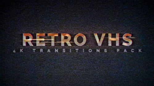 Pack de 10 transitions VHS rétro 4K