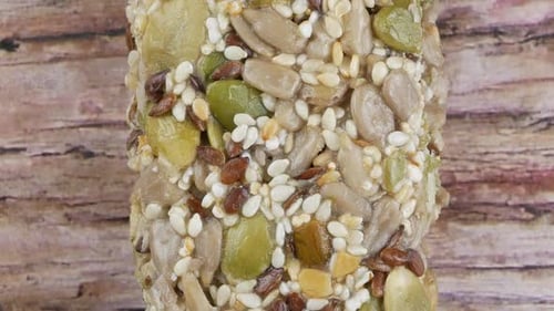 Tasty protein bars. Healthy snack