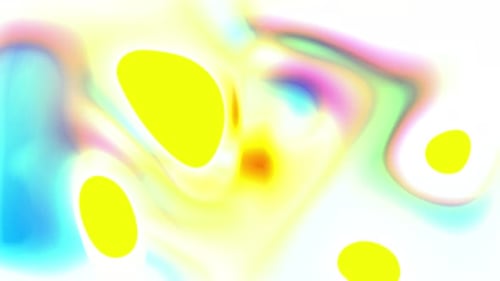 Vibrant Fluid Abstract Motion Background with Yellow Shapes