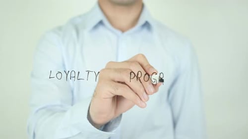 Programa de fidelización, escritura en pantalla