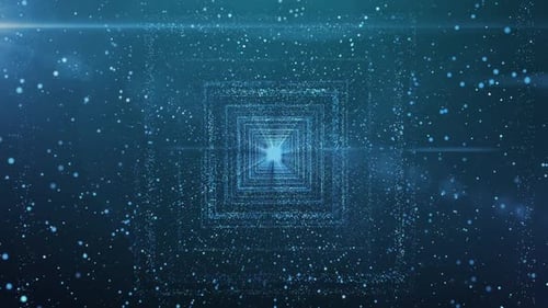 Data Stream Tunnel Into Light