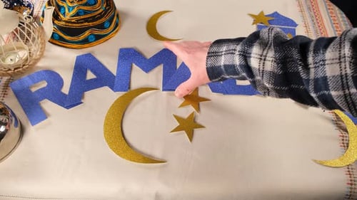 Ramadan Lettering Decoration Timelapse