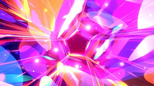 Tunnel coloré abstrait