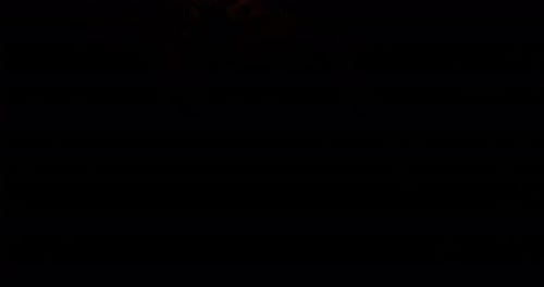 Abstract Swirling Fire Filling Frame