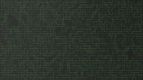 Abstract Green Line Animated
