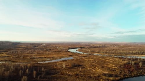 River View from Bird Flight