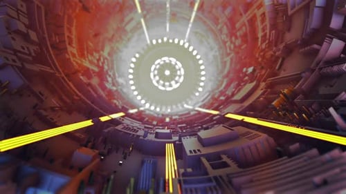 Tunel de science-fiction 3D V20
