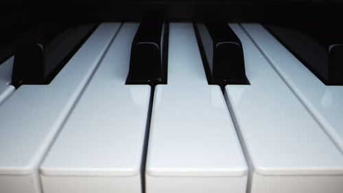 Smooth Close Up Piano Keys