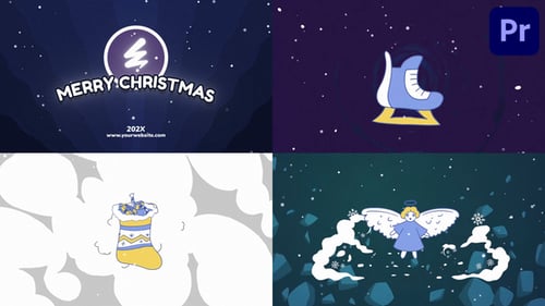 Whimsical Hand-Drawn Christmas Logo Morph Reveal