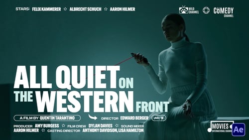 Distressed Cinematic Film Titles and Elegant Credit Sequence