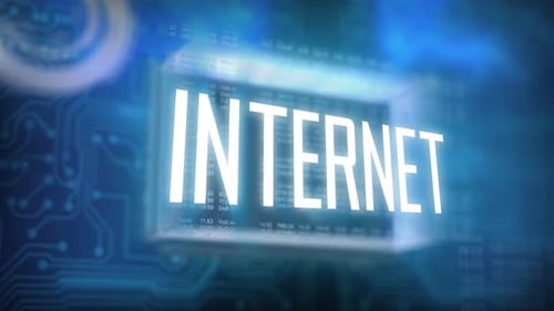 Digital Hud Background İnternet