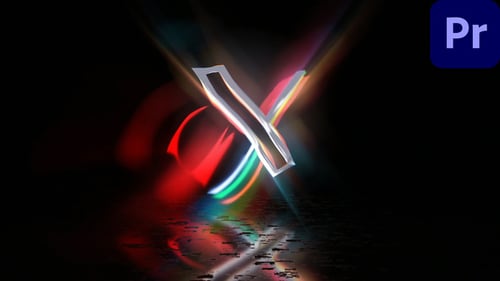 Sleek Cinematic Logo Reveal with Dynamic Light Reflections