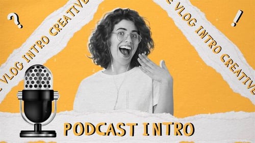 Paper Style Podcast | Youtube Intro | 4K (MOGRT)