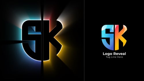 Dynamic Light Ray Modern Logo Reveal Intro Animation