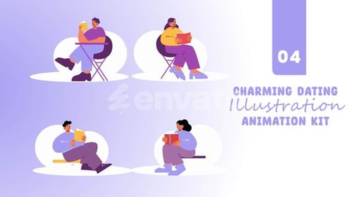 Emoções e expressões de personagens ao ler livros