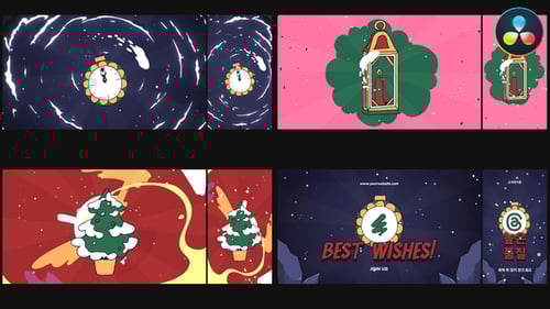 Christmas Morphing Logo Opener | DaVinci Resolve