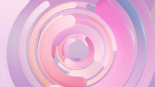 Fluid Organic Pink Lines Logo Reveal Animation