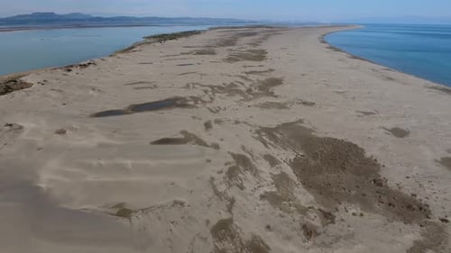 Sandbank Formed in the Lagoon Sea