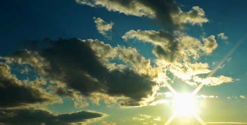 Sunset and the Clouds Time Lapse