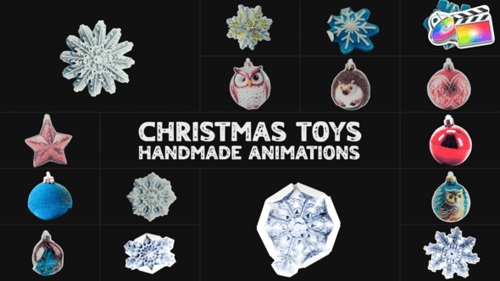 Animaciones hechas a mano de juguetes navideños | FCPX