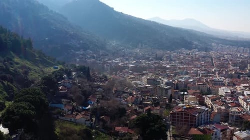 City And Roofs Aerial View