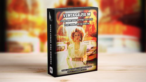 Vintage Film Effect Premiere Pro para carretes, cortos y TikToks